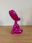 Jeff  Koons (after) - Sitting balloon dog - Pink