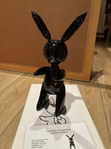 Jeff  Koons (after) - Black Rabbit