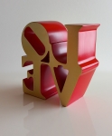 Robert Indiana (after) - Love (Red and Gold)