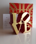 Robert Indiana (after) - Love (Red and Gold)