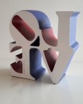 Robert Indiana (after) - LOVE - Blue, Red and White