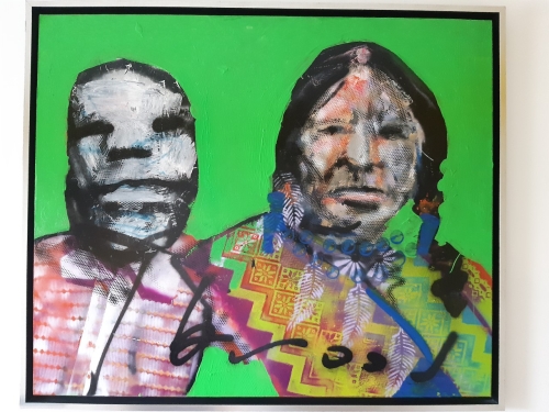 Herman Brood - Indian Duo - Origineel schilderij