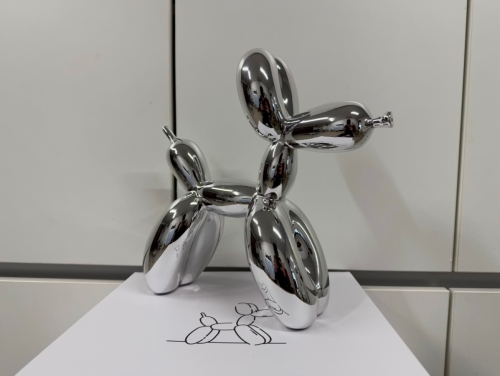 Jeff  Koons (after) - Jeff Koons - Balloon Dog (Silver)