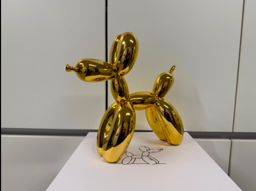 Jeff  Koons (after) - Jeff Koons - Balloon Dog (Gold)