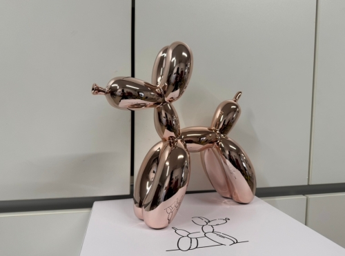 Jeff  Koons (after) - Jeff Koons - Balloon Dog (Rose Gold)