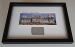 Wrapped Reichstag - art card XXL  hand signed  incl. large piece of fabric