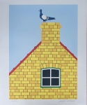 Pigeon sur le toit