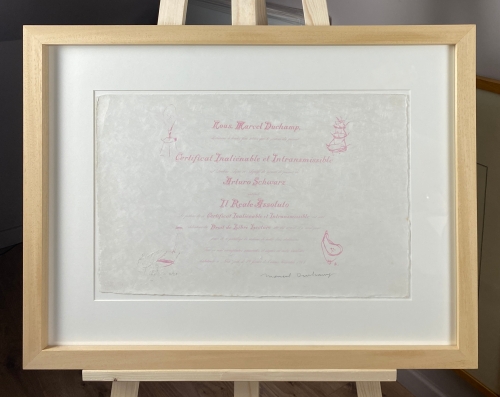 Marcel Duchamp - Certificate De Lecture