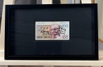 Original drawing on a 100 BEF note