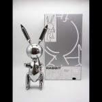Jeff Koons - XL Zilveren Konijnenballon - Studio Editie