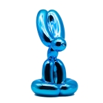 Jeff Koons - Zittend konijn blauw