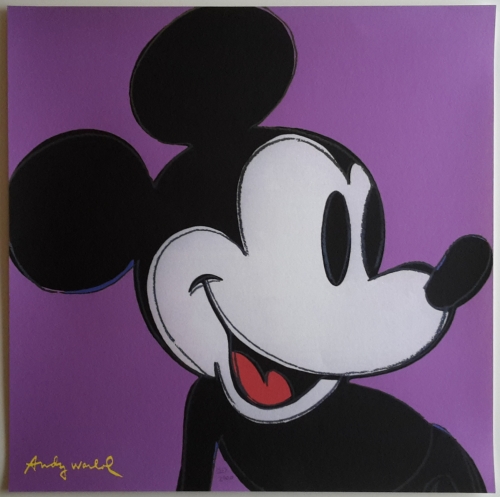 (After) Andy Warhol - Mickey Mouse Paars