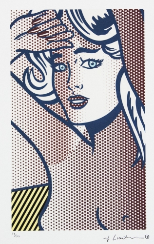 Roy Lichtenstein - blauwharig naakt