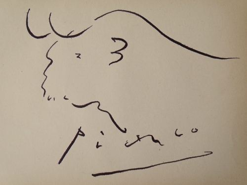 Pablo Picasso - toegeschreven, inkttekening