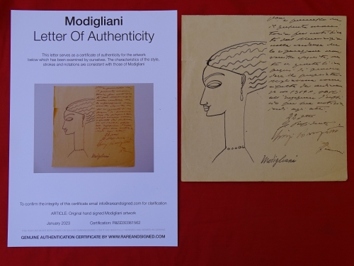 Amadeo Modigliani - inkt tekening