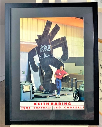 Keith Haring  - dessin sur affiche