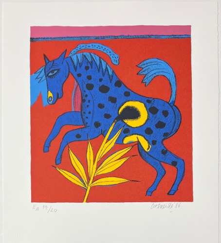 Guillaume Corneille - The blue horse, 1986