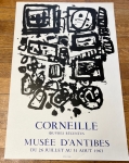 Guillaume Corneille - Lithografische affiche, Antibes, 1963