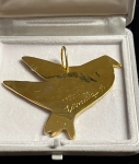 Guillaume Corneille - Bird pendant. Signed artist's jewel, in vermeil