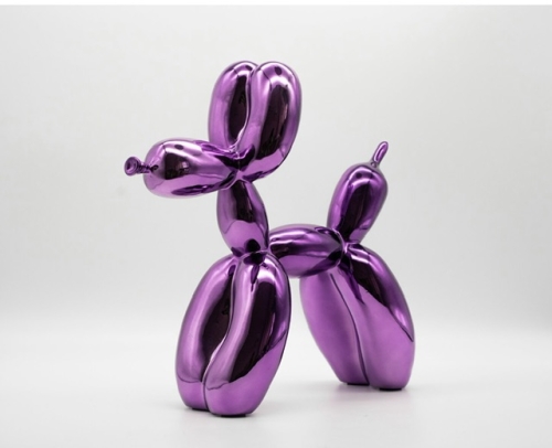 Jeff  Koons (after) - Chien ballon purpre