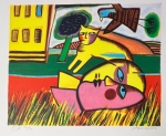 Guillaume Corneille - De gele kat en het gele huis, 2002