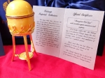 House of Faberge  - Imperial Egg - gold finished 24