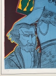 Guillaume Corneille - Lithographie signe : Hommage  Verdi, 1990, encadre!